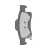 2011-2022 Jeep Grand Cherokee WK2 rear brake pads - single pad top view