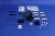 2014-2018 Jeep Cherokee KL front park distance sensors - kit components and instructions on blue background