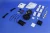2014-2018 Jeep Cherokee KL front park distance sensors - angled view of kit components