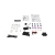 2014-2018 Jeep Cherokee KL rear park distance sensors - kit components laid out