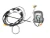 2007-2011 Jeep Wrangler JK Sirius Satellite Radio Kit - wiring harness and module components