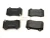 2005-2010 Jeep Grand Cherokee WK SRT8 Brembo rear brake pads - exploded brake assembly diagram