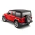 2018-2025 Jeep Wrangler JL soft top kit - installed black soft top on red 4-door rear angle