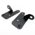 2018-2025 Jeep Wrangler JL lower a pillar 3" LED pod light brackets - two brackets angled view
