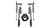Teraflex Falcon SP2 3.5 e-Adjust Piggyback Shock Kits for 2018-2025 Wrangler JL