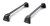 2022-2025 Jeep Wagoneer and Grand Wagoneer WS roof rack cross bars - black pair front angle