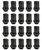 Gorilla Automotive Black 14mm x 1.50 Factory Style Bulge Lug Nuts and Wheel Lock kit for 2022-2024 Wagoneer/Wagoneer L WS and 2022-2024 Grand Wagoneer/Grand Wagoneer L WS with Factory Style Wheels (set of 20 lugs and 4 locking lugs)