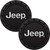 Jeep Logo Cup Holder Coaster 2-Pack