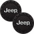Plasticolor Jeep Logo Cup Holder Coaster 2-Pack