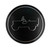 Black Center Cap with Silver Jeep Outline for the 2018-2024 Wrangler JL & 2020-2024 Gladiator JT