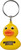 Plasticolor Jeep Grill Rubber Duck Keychain