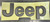 Mopar Grey and Black "Jeep" Tailgate Badge for 2020-2025 Gladiator JT