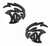 Mopar Grey and Black HellCat RedEye Badge