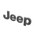 2022-2025 Jeep Grand Cherokee WL black and blue hood badge - angled opposite side view