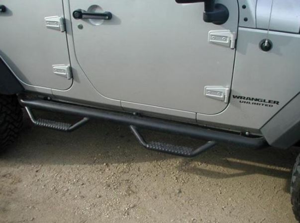 N-Fab Wheel to Wheel Nerf Step System in Textured Black for 2007