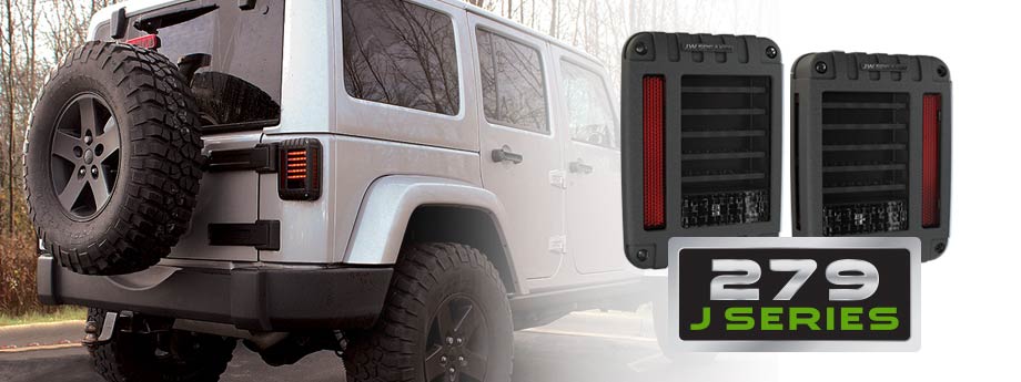 JW Speaker LED Tail Lights for 2007-2018 Wrangler JK