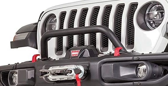 Warn 102355 Low Grill Guard Tube for 2018-2024 Wrangler JL and 2020-2023  Gladiator JT with Factory Steel Bumper