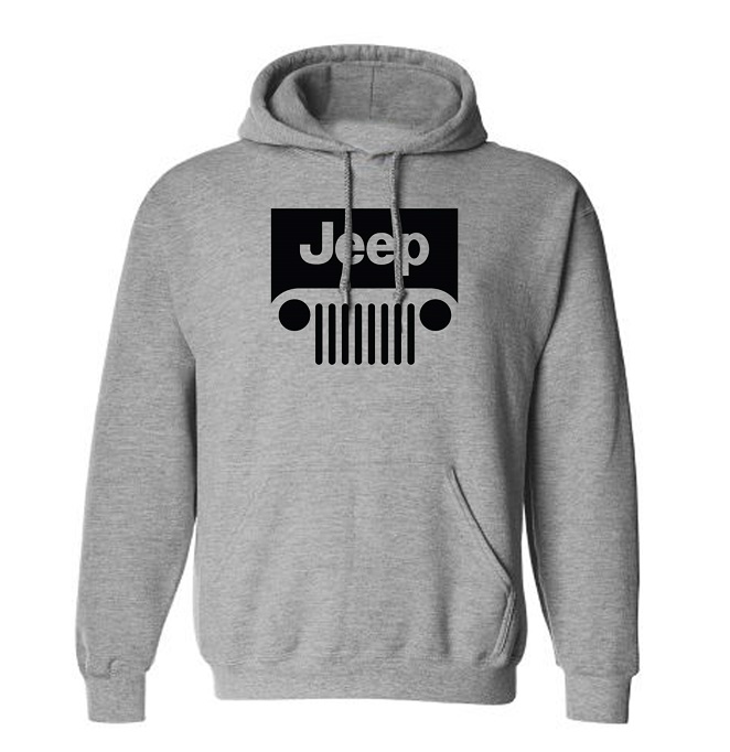 JEEP★UNISEX_Classic Small-logo Hoodie_2色 J MAN HOODED SWEATSHIRT w/side Pockets - GRILLE Explore