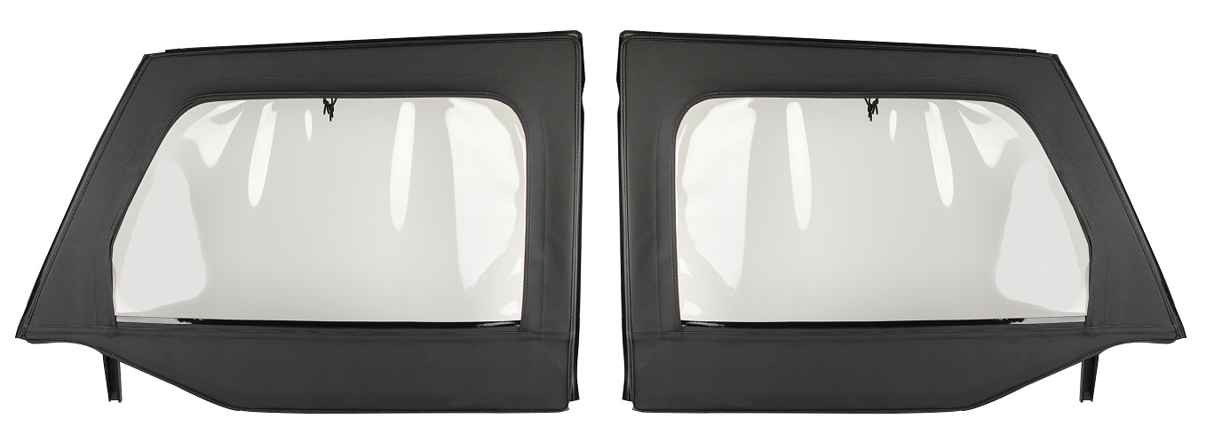 Mopar Front Half Door Black Window Kit for 2007-2018 Wrangler JK