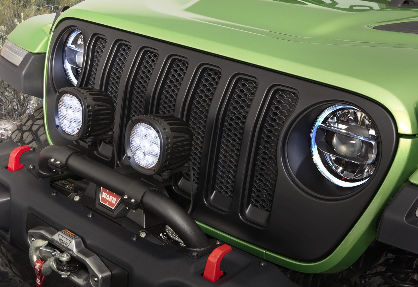 Mopar Satin Black Grill for 2018-2022 Wrangler JL 