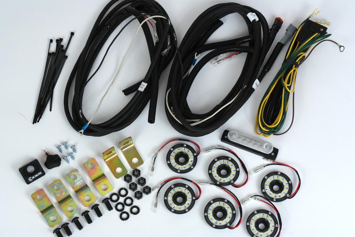 リングライト潮 KC Hilites Cyclone V2 LED 6-Light - Rock Light Kit for All Jeeps