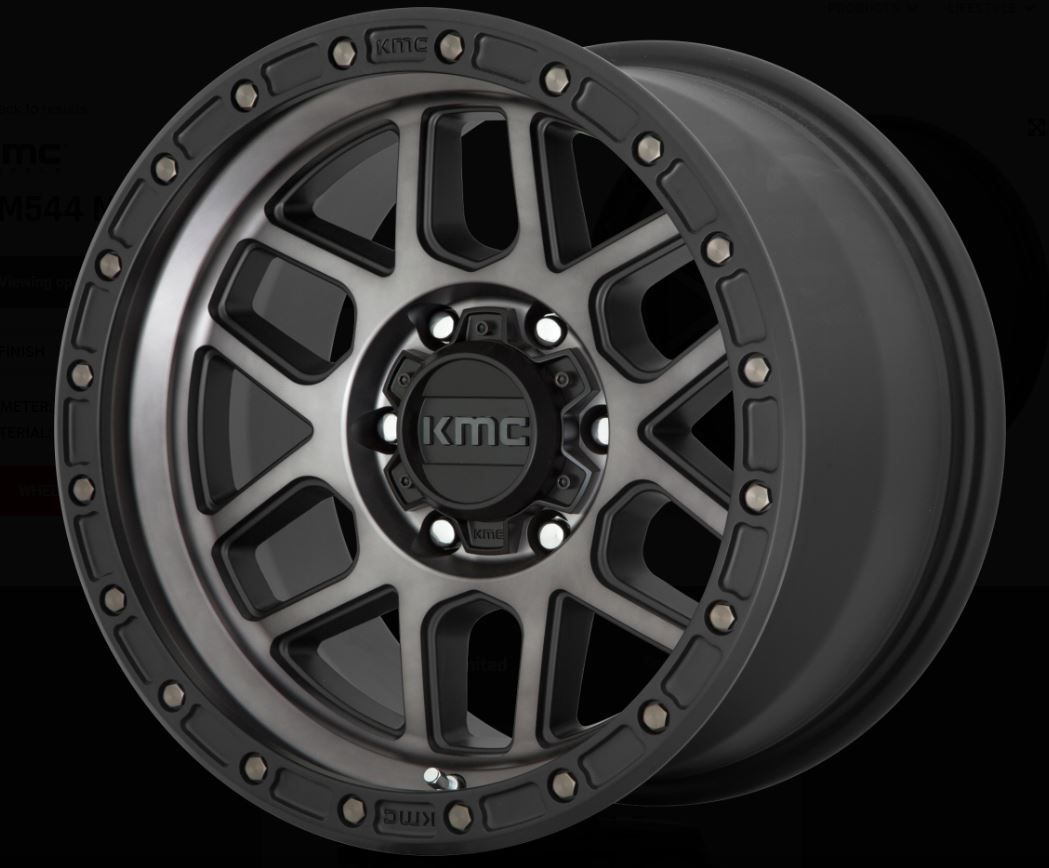 KMC Wheels KM544 Mesa Wheel in Satin Black with Gray Tint for 2007