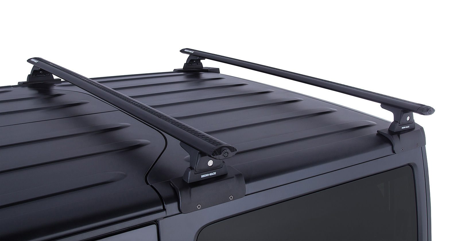 Rhino Rack Vortex RLT600 Black 2 Bar Backbone Roof Rack for 2 Door Wrangler  JK 