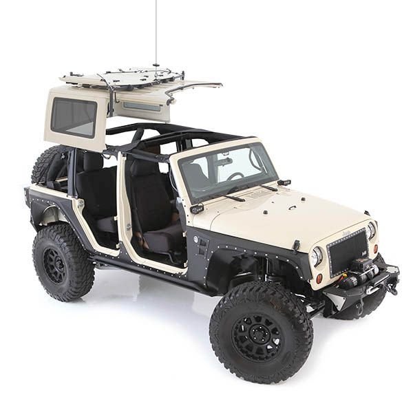 Smittybilt Hard Top Power Hoist for 2007-2018 Wrangler JK