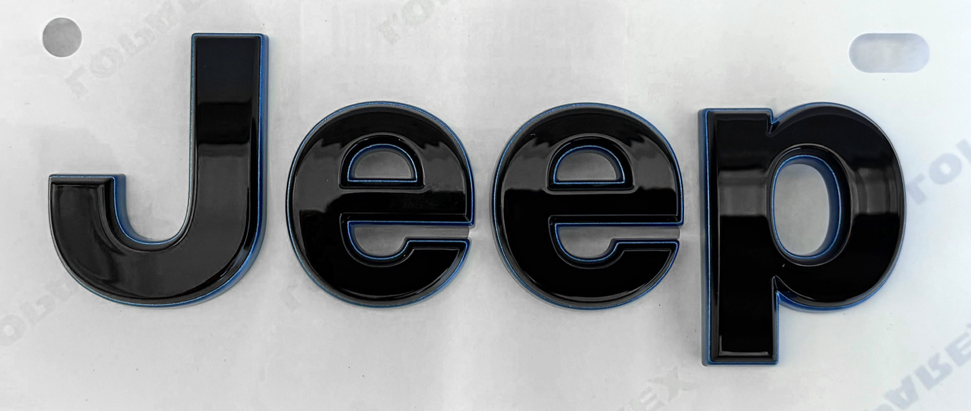 Mopar Black and Blue Jeep Liftgate Badge for the 2023-2025 Grand