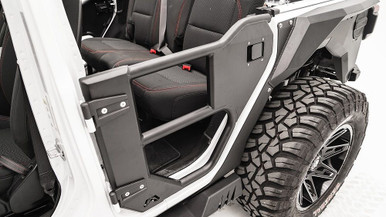 Fab Fours Rear Half Tube Door for Jeep Wrangler, Jeep Gladiator