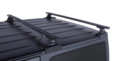 Rhino Rack Vortex RLT600 Black 2 Bar Backbone Roof Rack for 2 Door