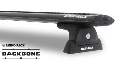 Rhino Rack Vortex RLT600 Black 2 Bar Backbone Roof Rack for 4 Door
