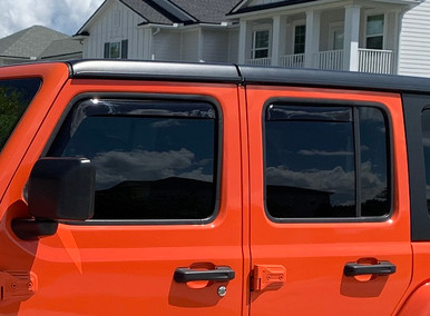 WeatherTech Side Window Air Deflectors for Jeep Wrangler, Jeep