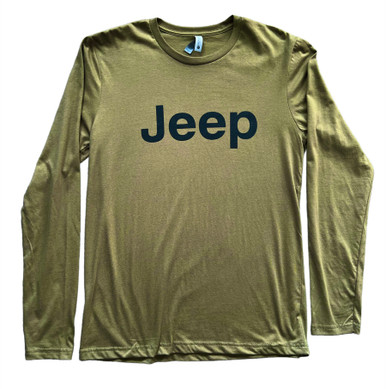JEEP★UNISEX_Graphic Long-Sleeve_2色 Jeep Pink Long-Sleeve Black T-Shirt - JustForJeeps.com