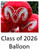 Class of 2026 Graduation Balloon