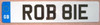 GB PLATE FOR CARS (2 PLATES)