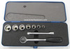 KING DICK 9 PC - 3/8" DRIVE WHITWORTH SOCKET SET - (7904)