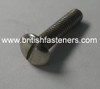 4 BA x 5/8" MUSHROOM HEAD BRASS NICKEL PLATED SCREW - (B005)