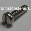 1 BA x 9/16" Stainless Phillister Screw - (7701)