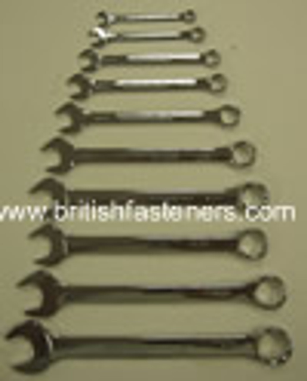 KING DICK COMBINATION SPANNER SET 10PC 1/8W-11/16W - (7767)