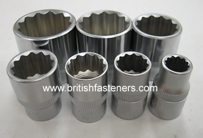 KING DICK 3/8 Drive  7 Pc WHITWORTH Socket Set 1/8W-1/2W - (7899)