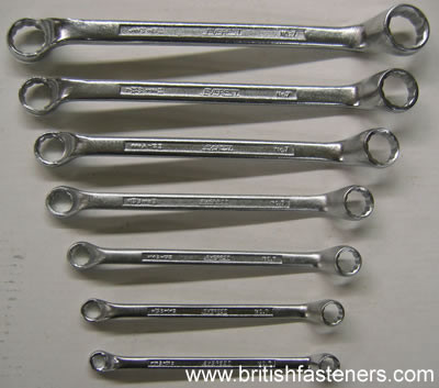 Everest Offset Ring Spanner Bihex Whitworth 7 piece Set - (ER15)