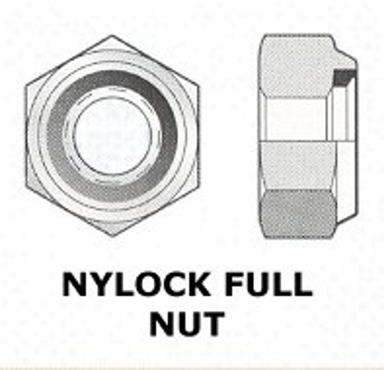 BSF 5/16" - 22 NYLOCK NUT S/S - (7192)