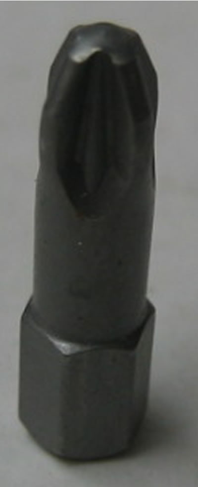 Pozidrive Screwdrive Head 1/4" x #3 - (8024)