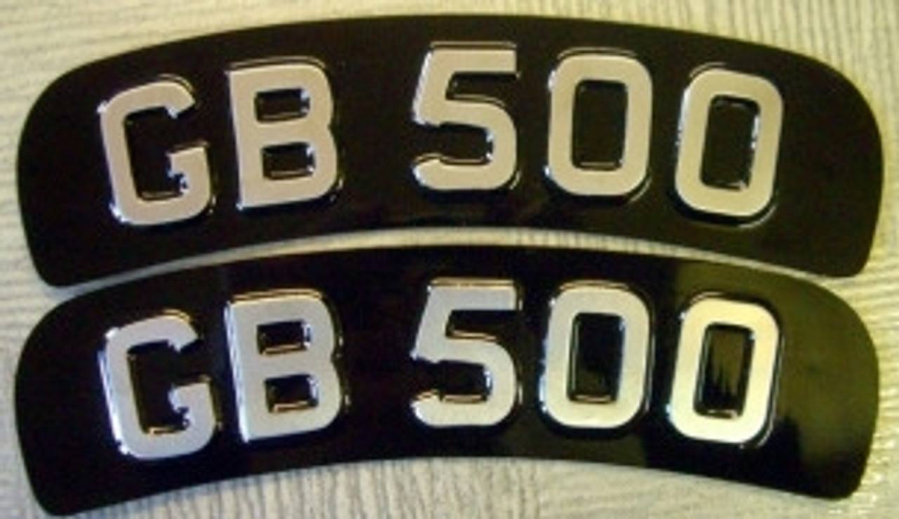 PAIR OF MOTORCYCLE PLATES