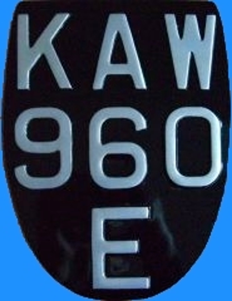 SHIELD SHAPED LICENSE PLATE (1 PLATE)