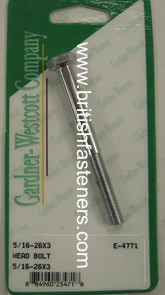 BSC 5/16"-26 x 3" Bolt - (E4771)