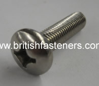 UNF Stainless Phillips Panhead 1/4" - 28 x 1" - (6613)