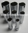 KOKEN 3/8" DRIVE - 12 POINT, 8 PC WHITWORTH DEEP SOCKET SET - (7908)