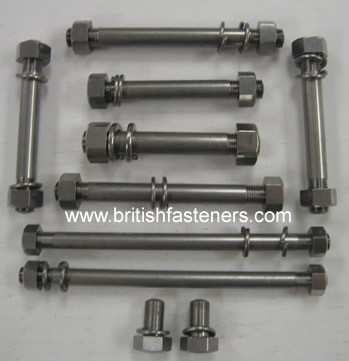 NORTON ES2 ENGINE PLATE STUD KIT - (NORE1)